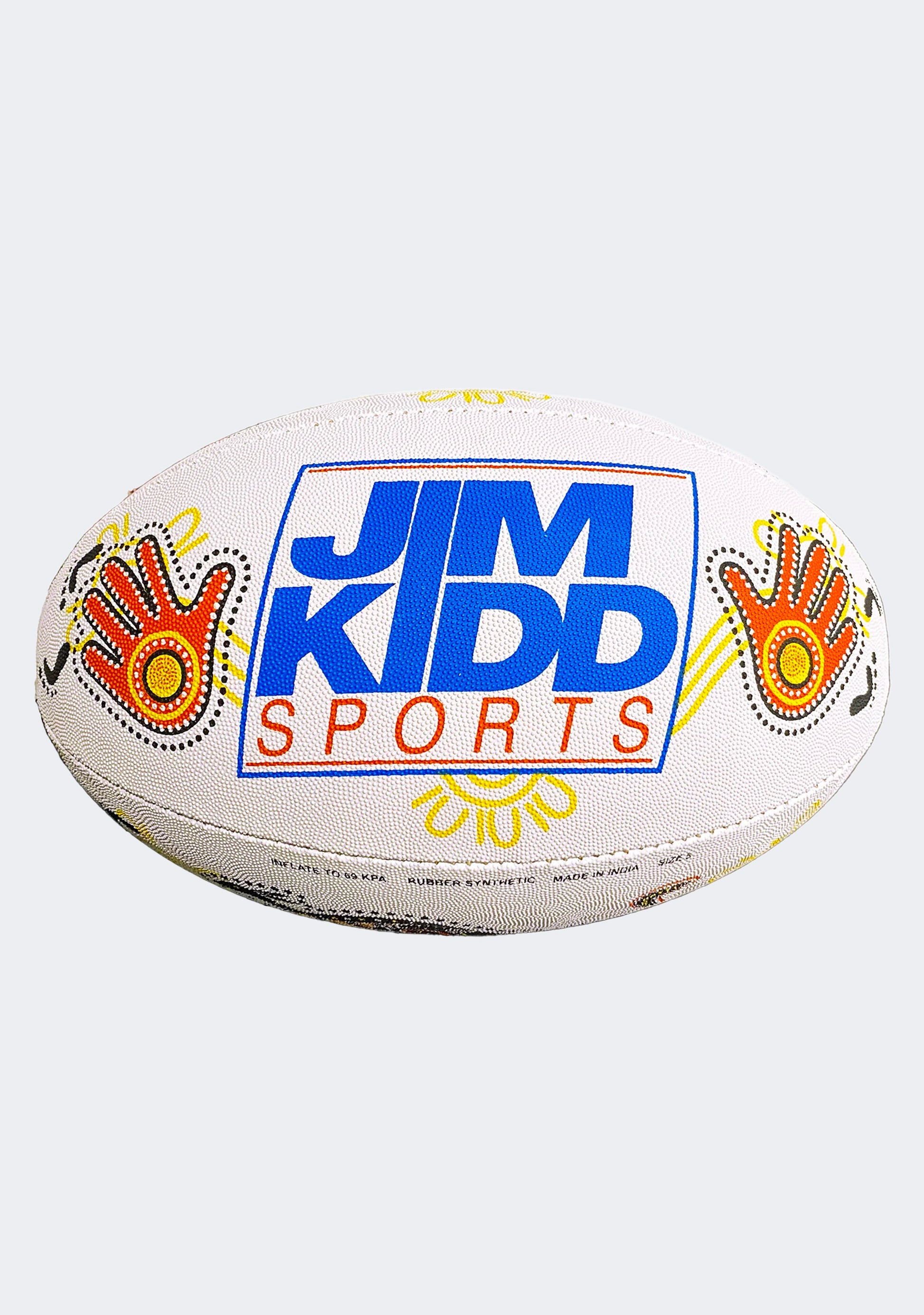 Burley Jim Kidd Sports Indigenous Rugby Ball