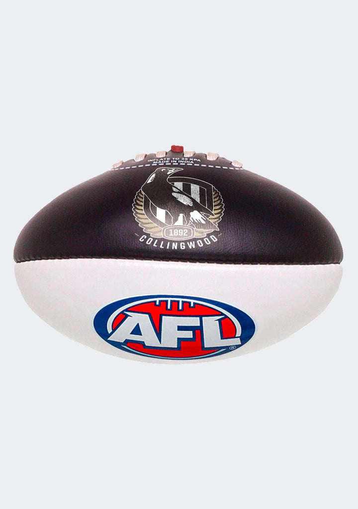 Burley PVC AFL Collingwood Magpies Footy Ball 20cm