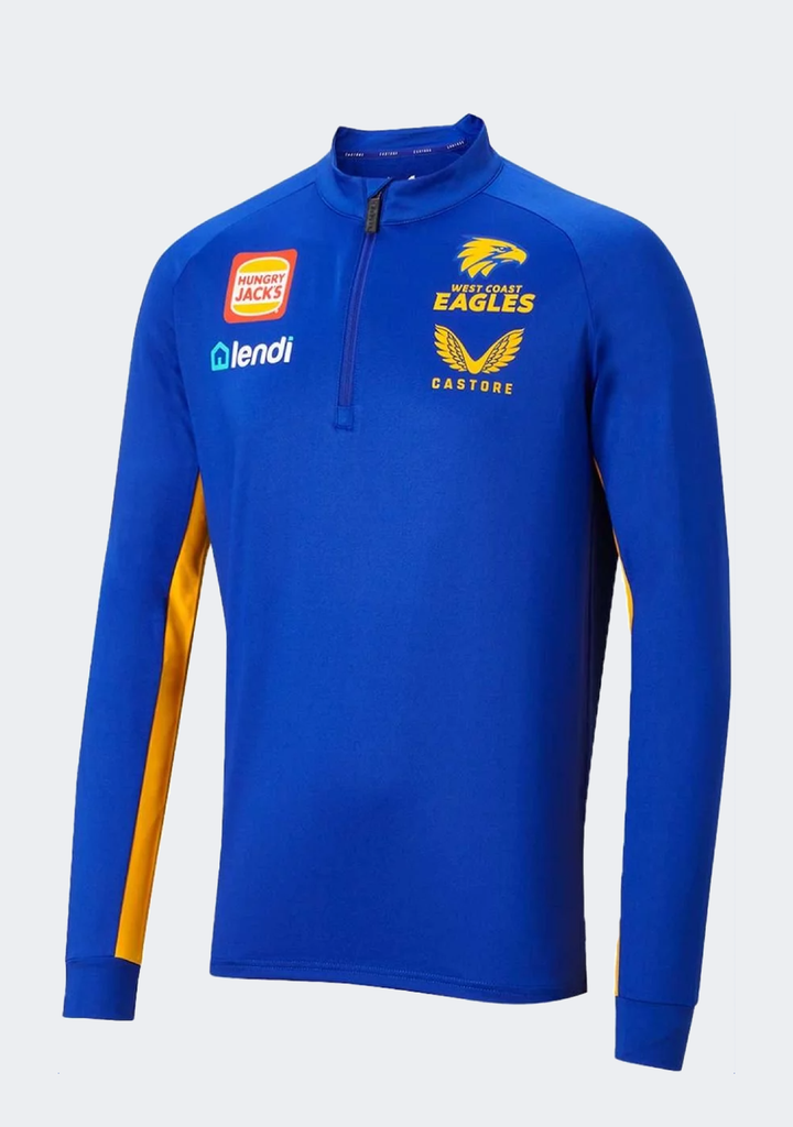 Castore West Coast Eagles 2022 Mens Training Quarter Zip Top