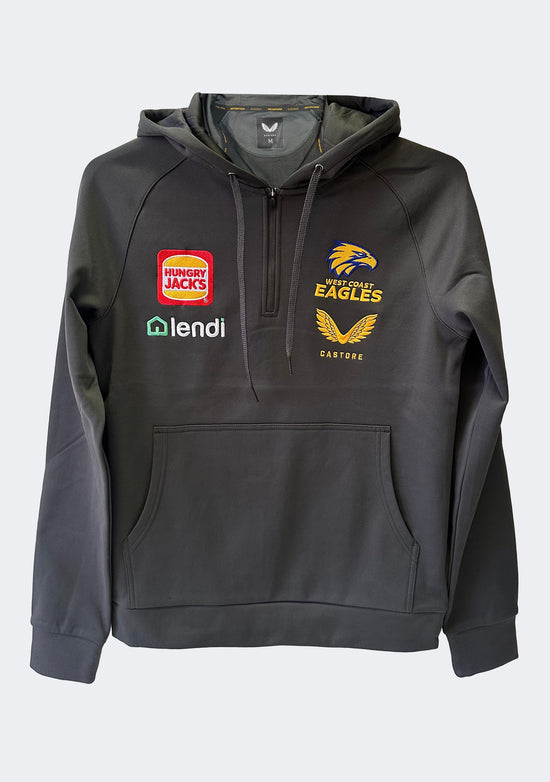 Castore Men's West Coast Eagles 1/4 Zip Travel Hoodie