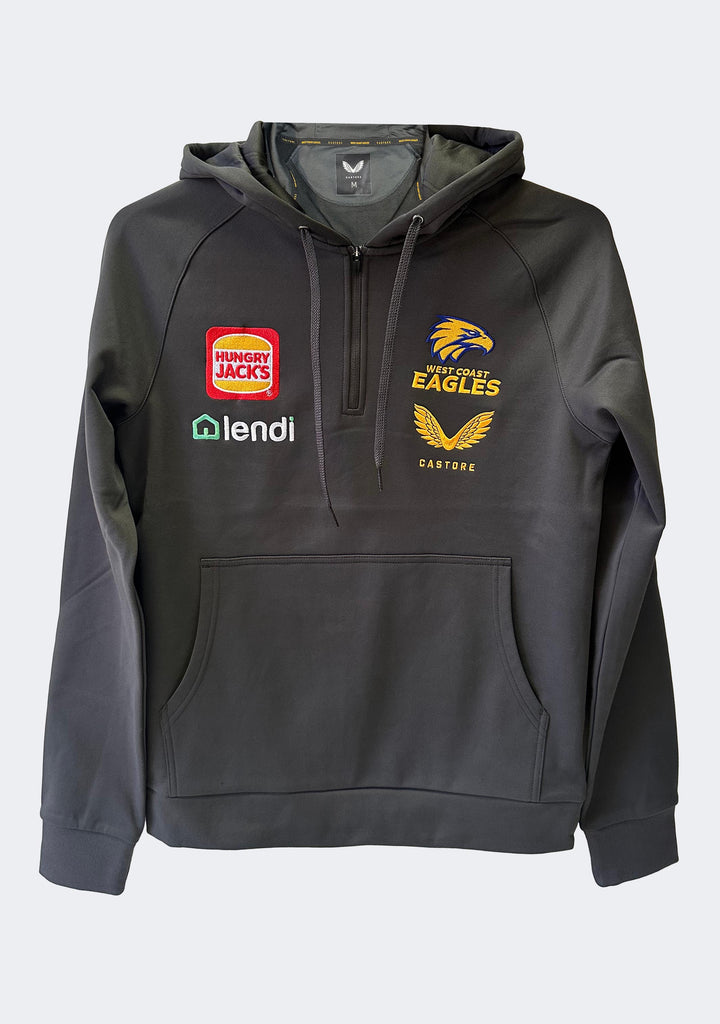 Castore Men's West Coast Eagles 1/4 Zip Travel Hoodie