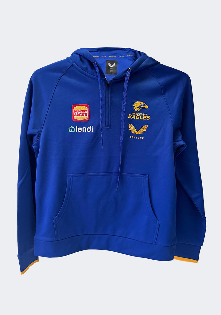 Castore Women's West Coast Eagles 1/4 Zip Travel Hoodie