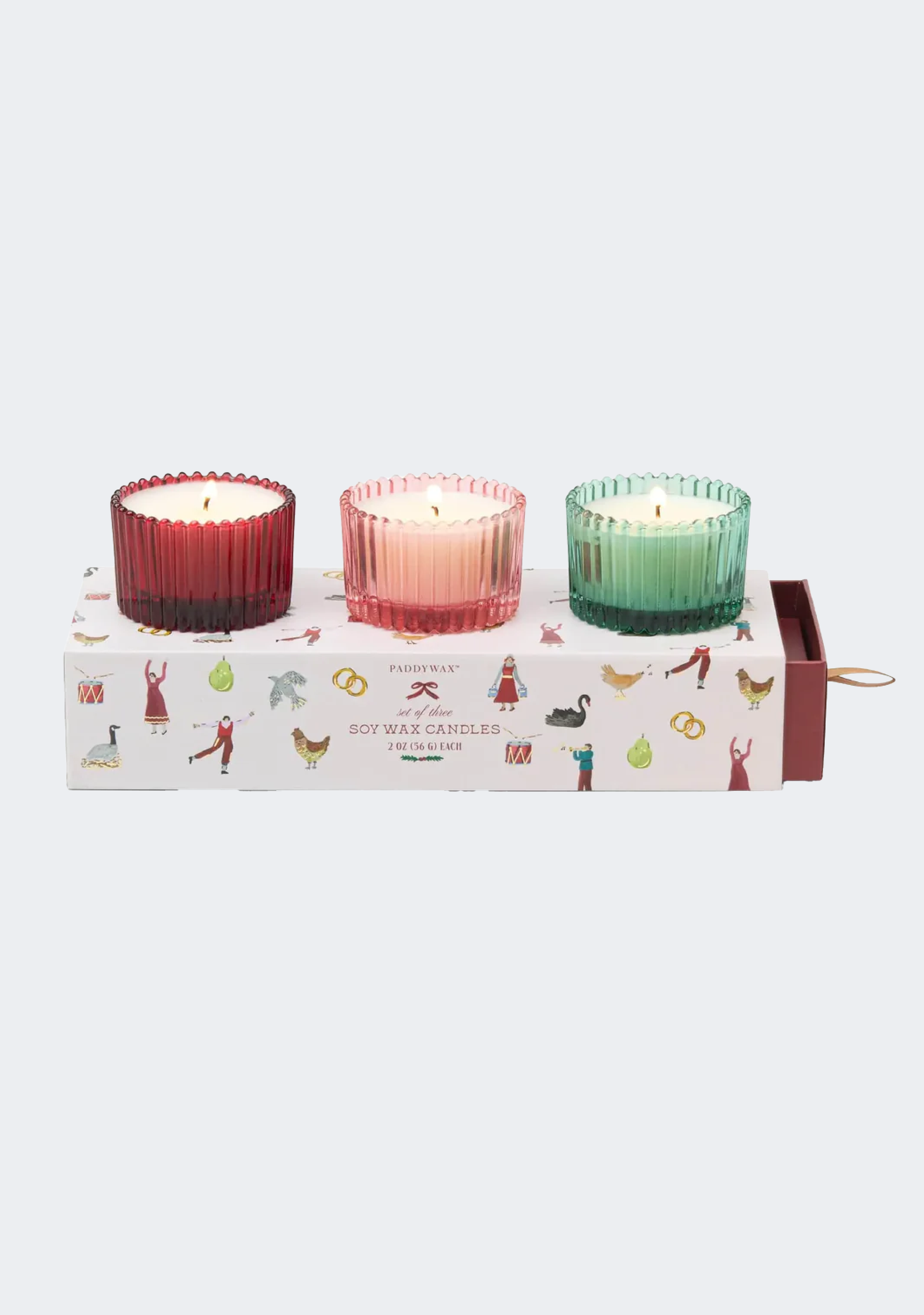 Paddywax 12 Days of Christmas Holiday Set - 2 Oz Candles