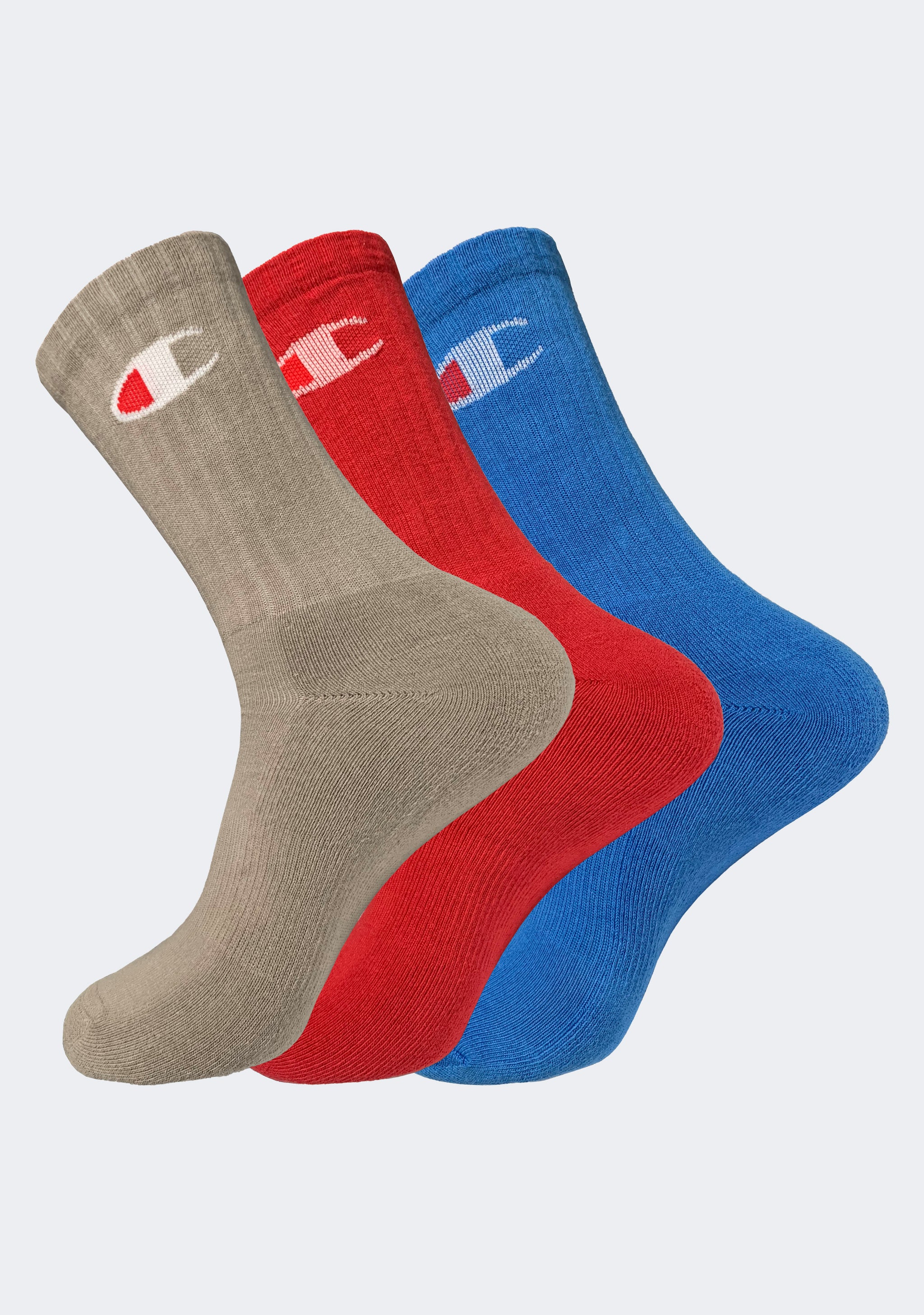Champion Adults 3 Pack Sports Crew Socks