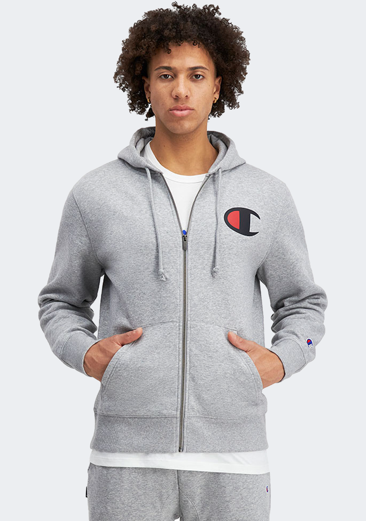 Champion Mens C Logo Zip Hoodie