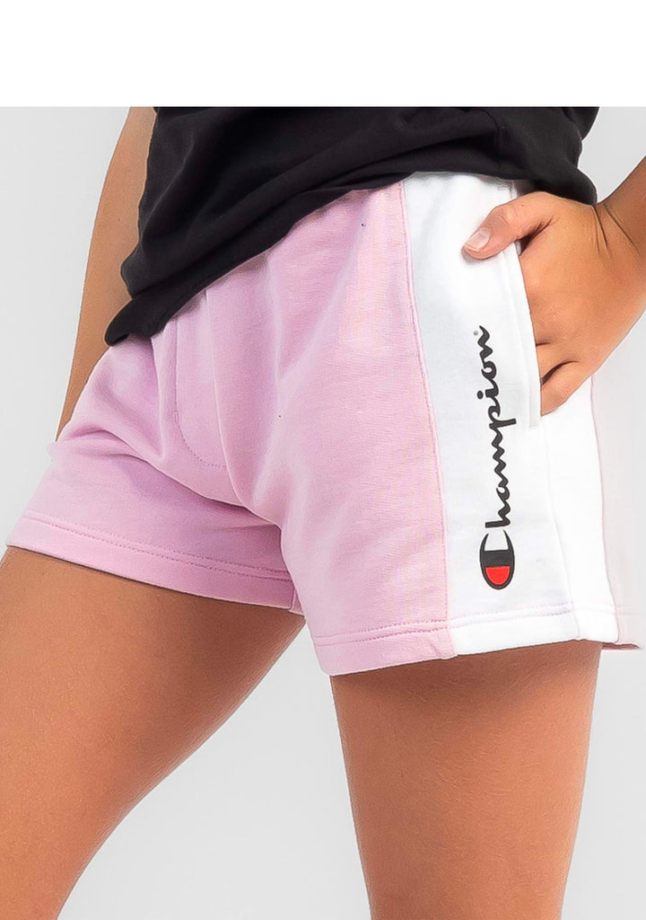 Champion Junior Girls' French Terry Panel Shorts