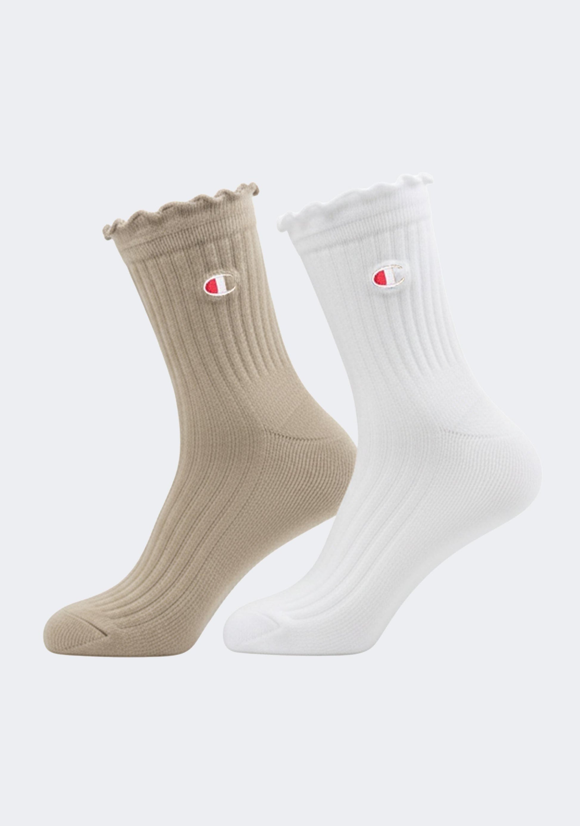 Champion Lifestyle Frill Quarter Crew Socks 2 Pack