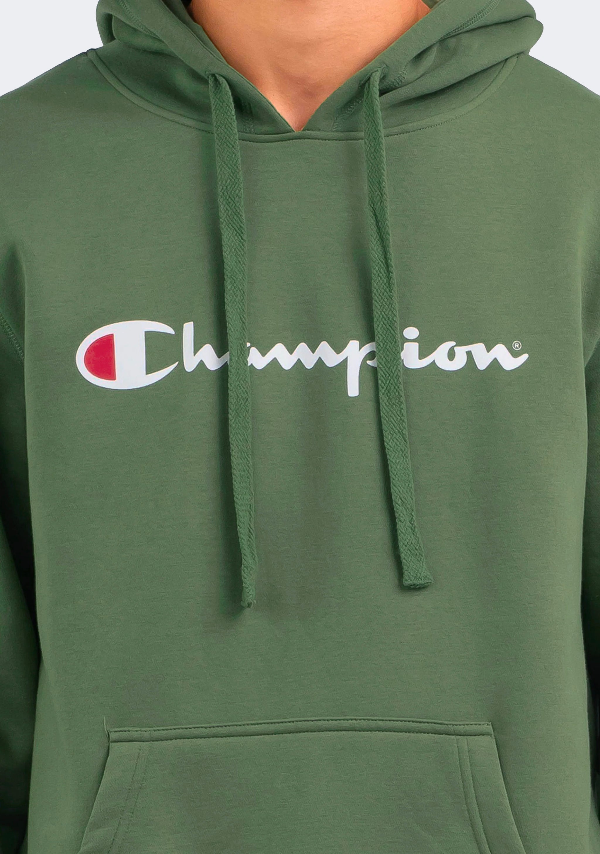 Champion Men’s Script Hoodie Outfield