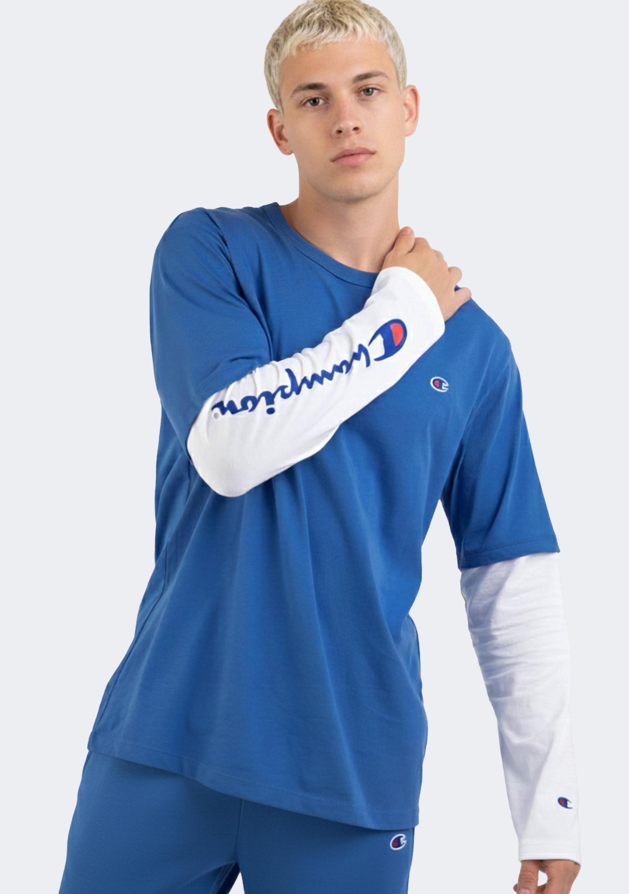 Champion Men's Colourblock Long Sleeve Tee