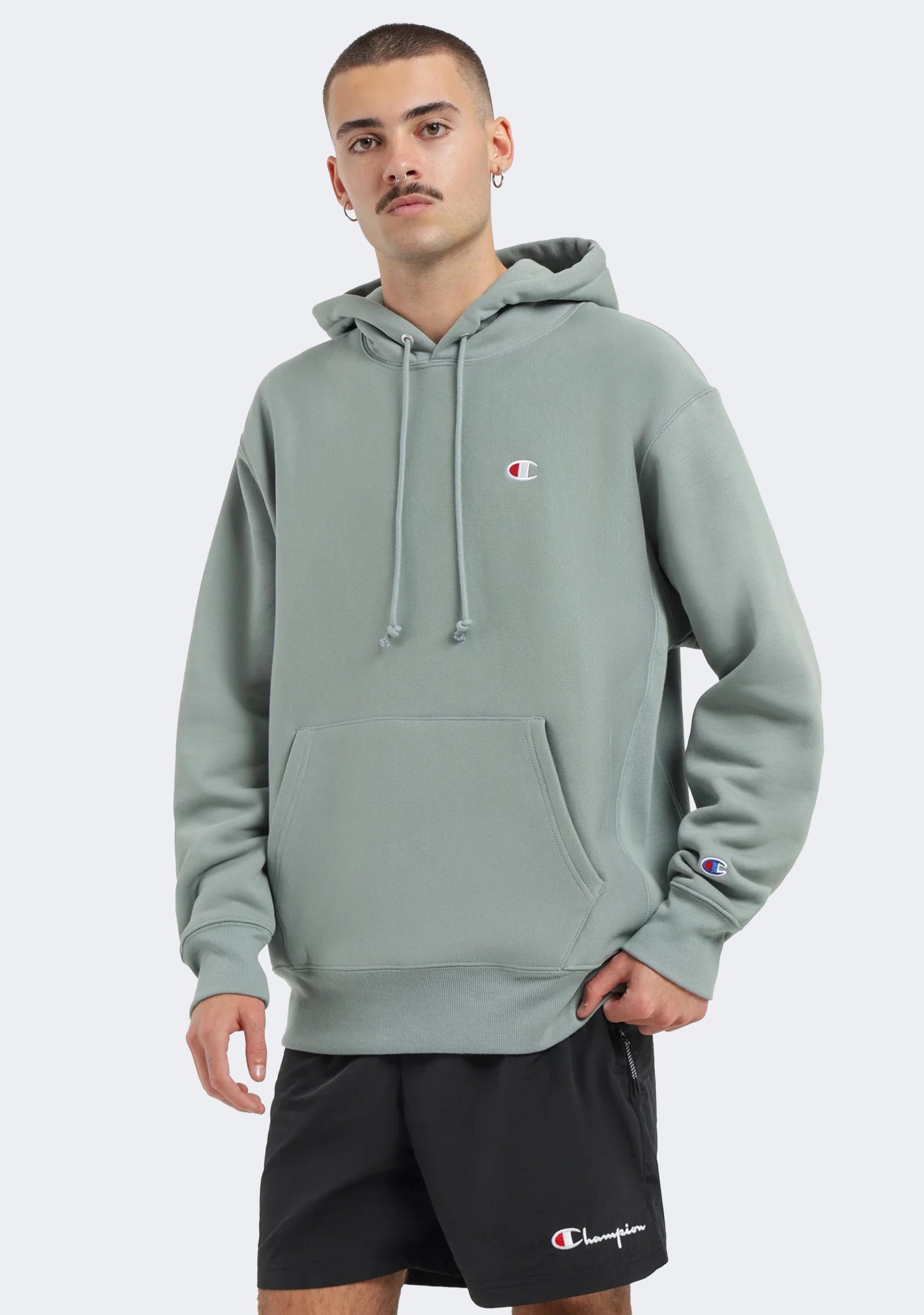 Champion Men's Reverse Weave Sml C Hoodie