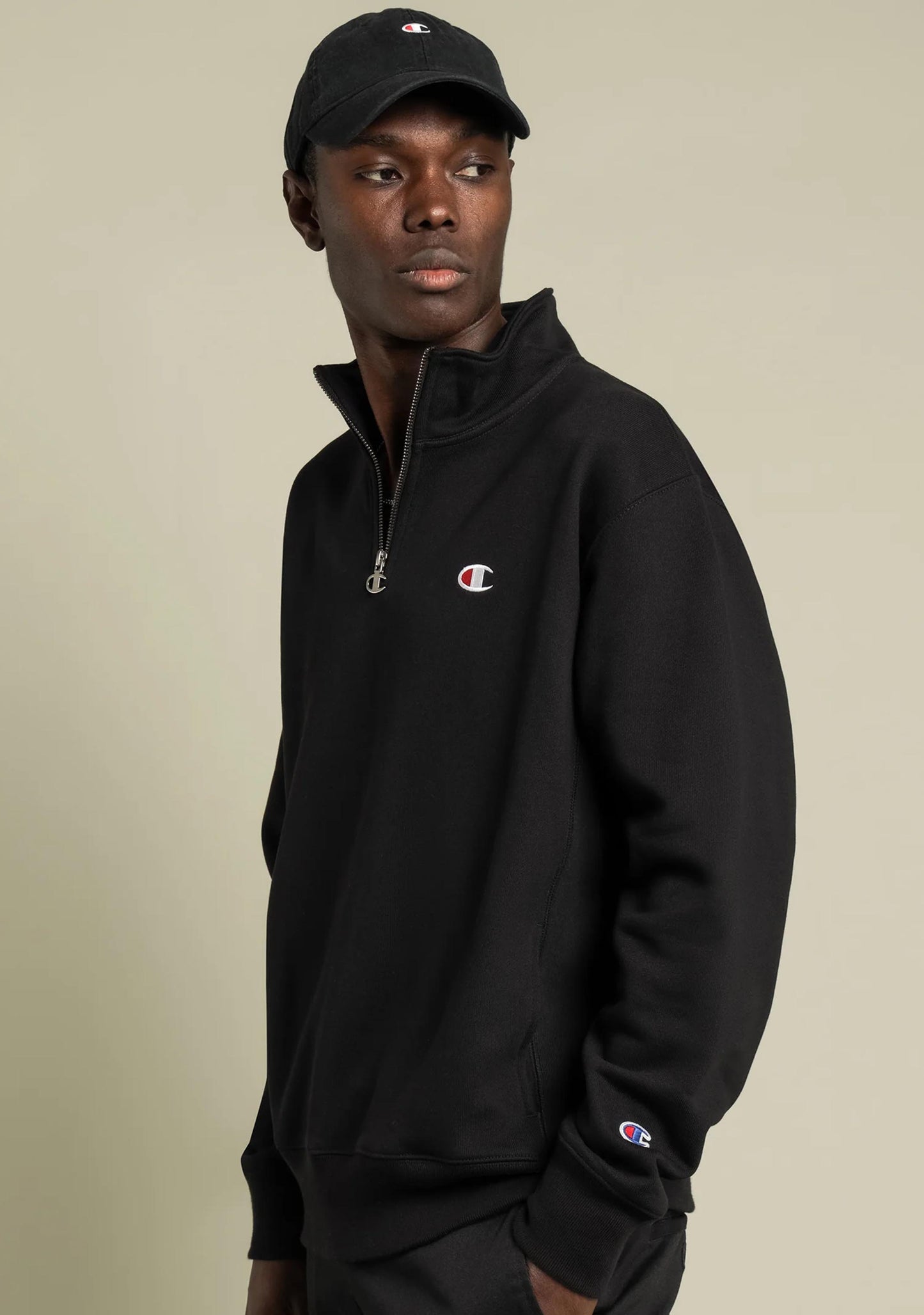 Champion Men's Reverse Weave Terry Quarter Zip