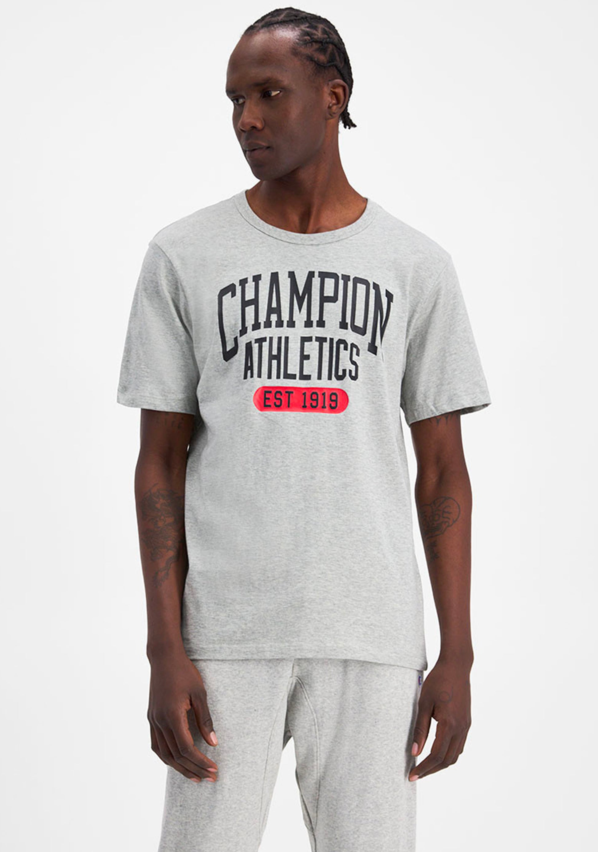 Champion Men's SPS Graphic Print Tee Grey