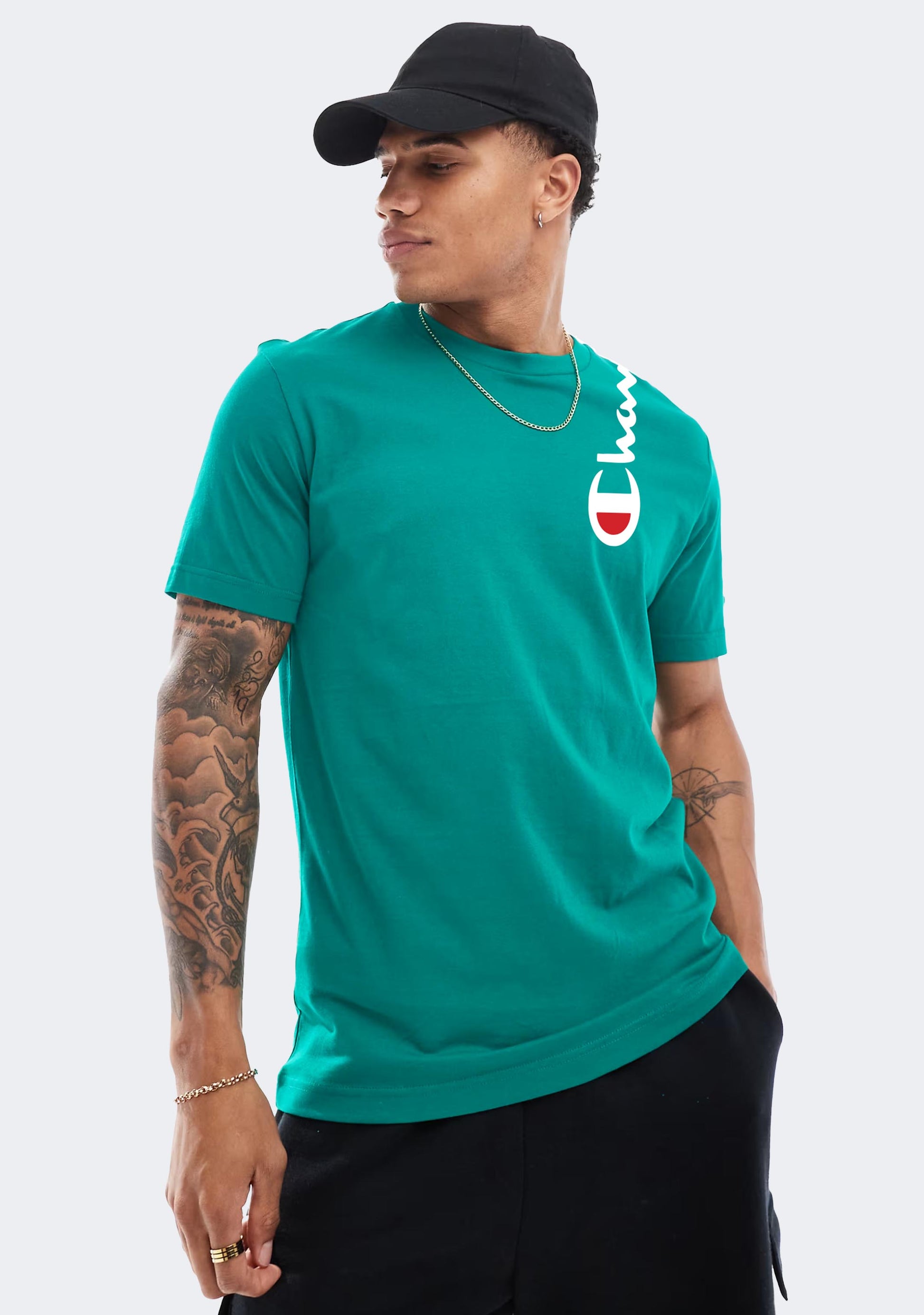Champion Men's SPS Shoulder Script Tee