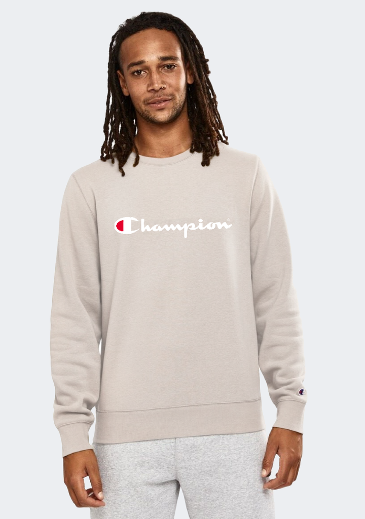 Champion Men’s Script Crew Rocky Grey
