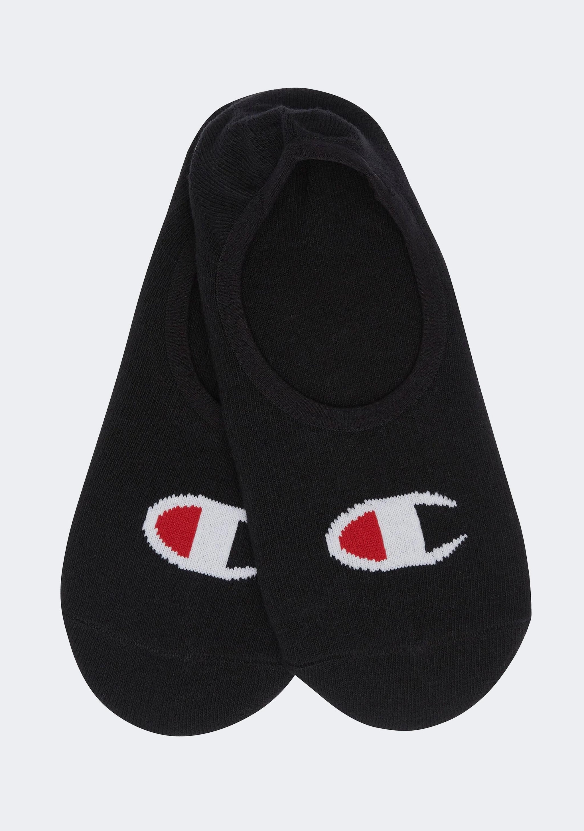 Champion C Logo Sneaker Socks 2 Pack Black
