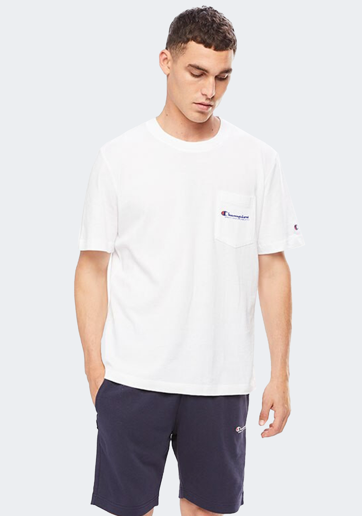 Champion Mens SPS Jersey Pocket Script Tee