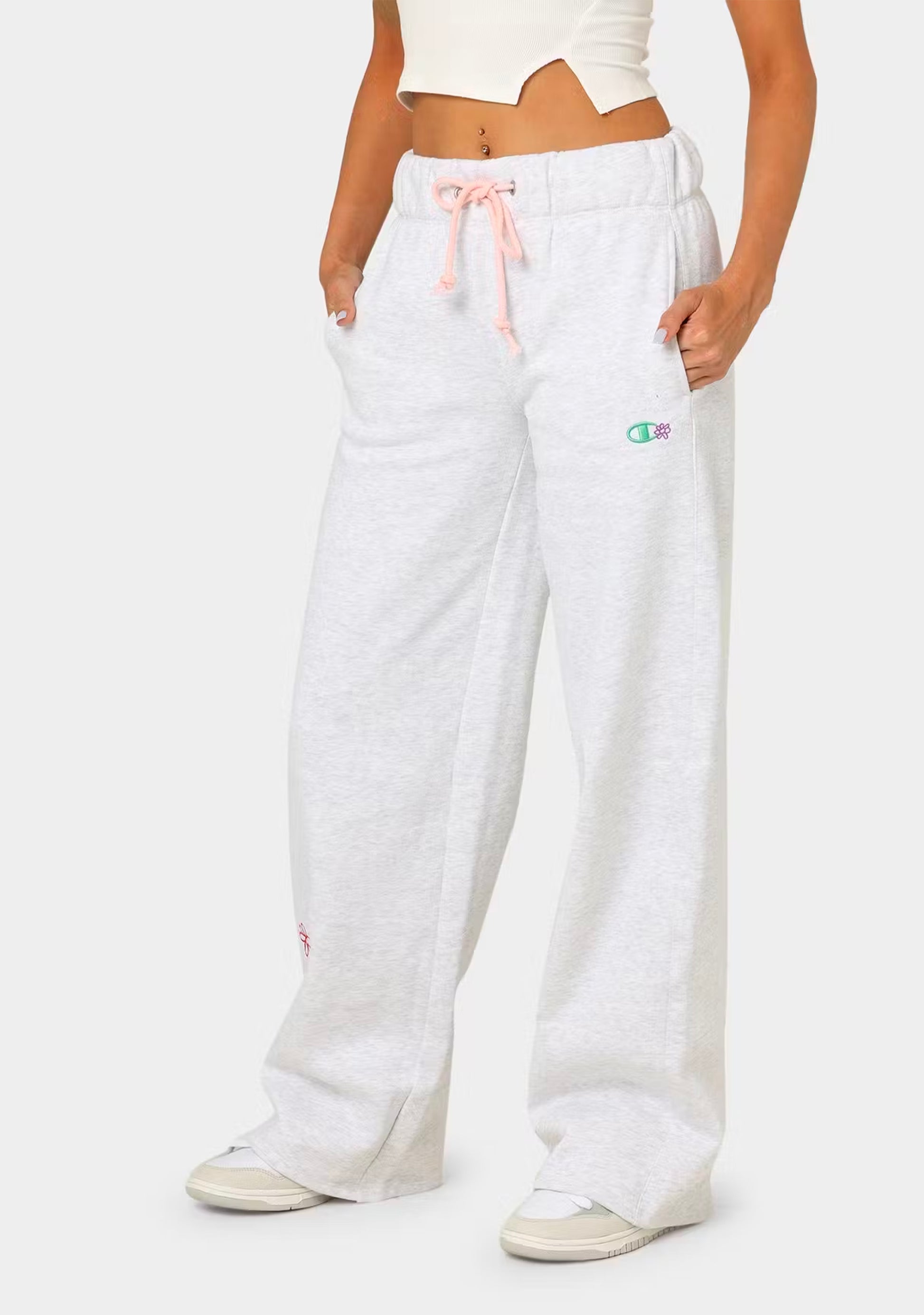 Champion Women's Reverse Weave Daisies Puddle Track Pants