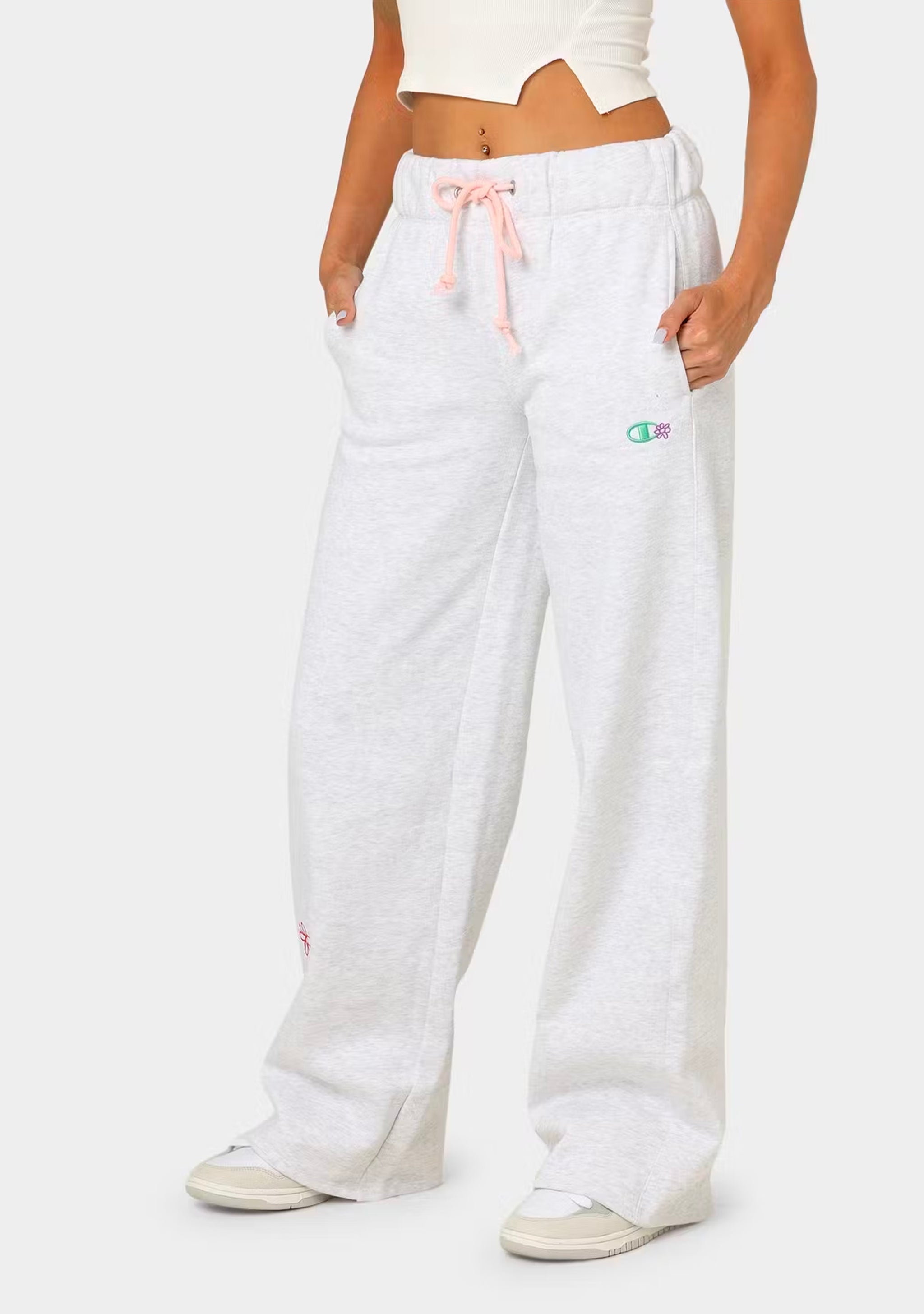 Champion Women's Reverse Weave Daisies Puddle Track Pants