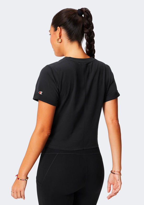 Champion Women's US Twist Front Crop Tee