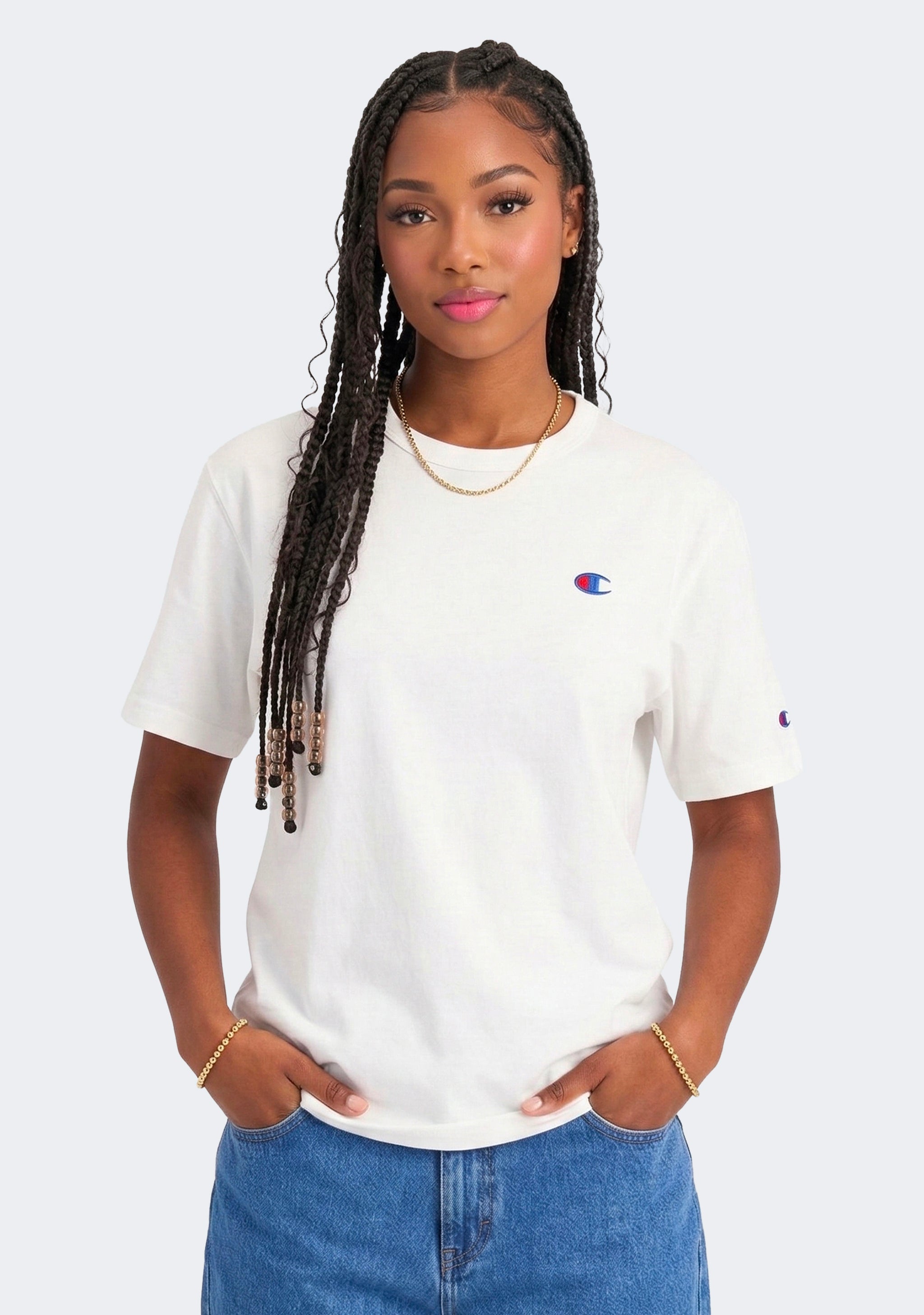 Champion Women's Heritage Small C Logo Tee