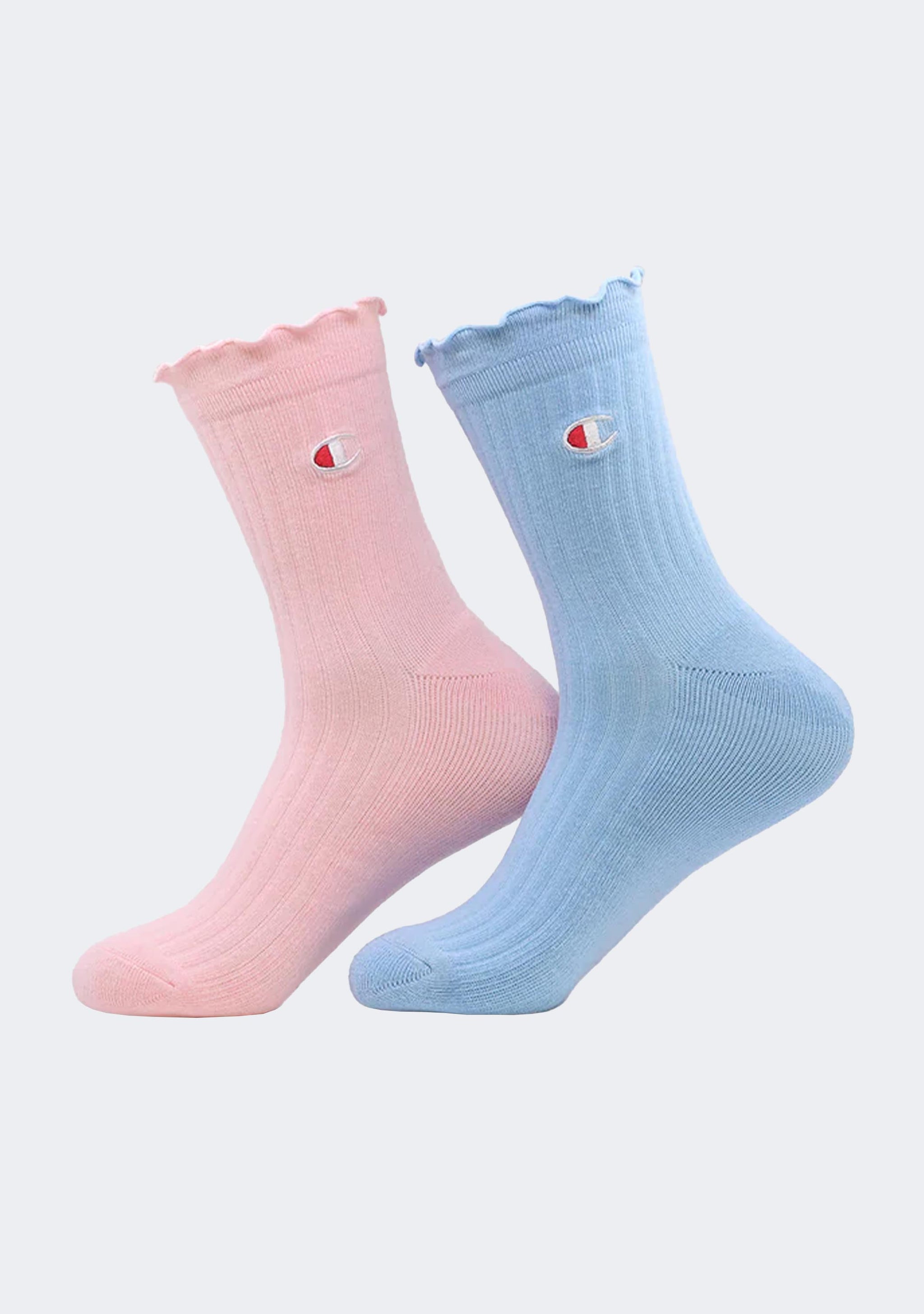 Champion Lifestyle Frill Quarter Crew Socks 2 Pack