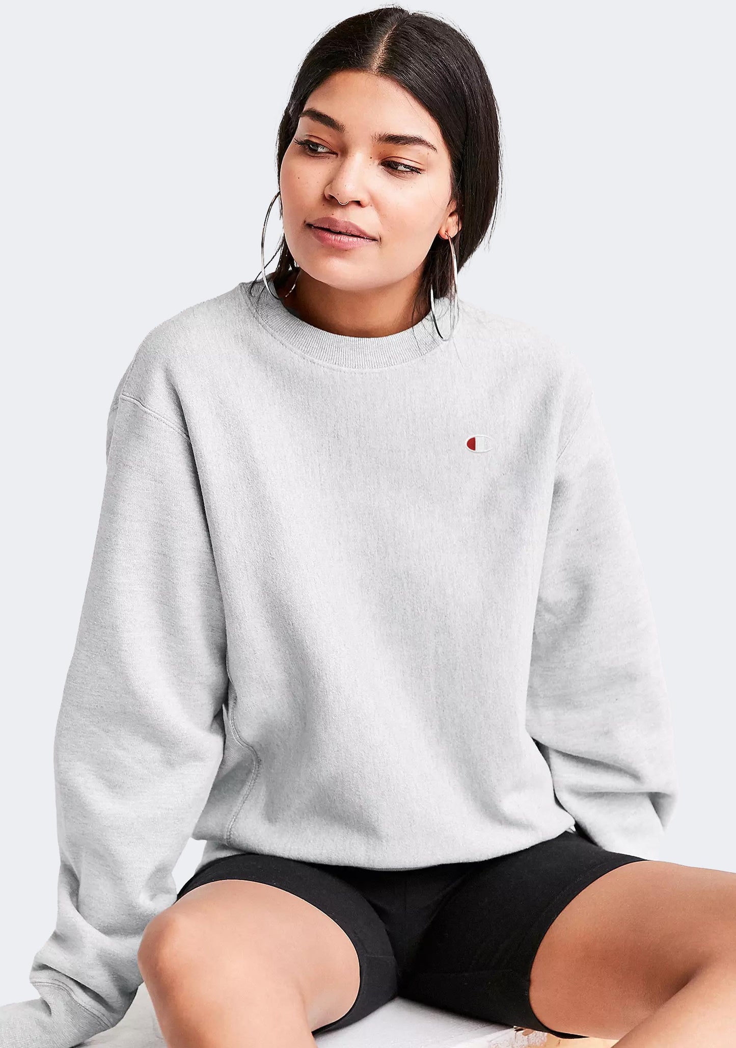 Champion Women’s Reverse Weave Small C Logo Crew