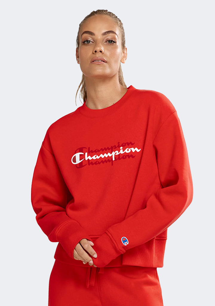 Champion Women’s Sporty Graphic Crop Crew