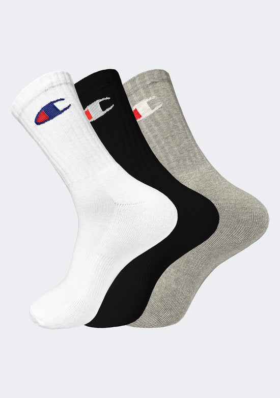 Champion Adults 3 Pack Gift Crew Socks