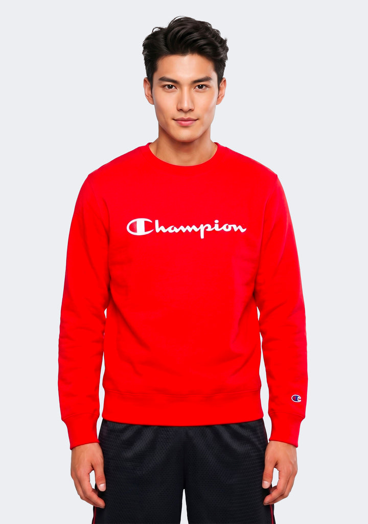 Champion Men’s Script Crew Cherry Red