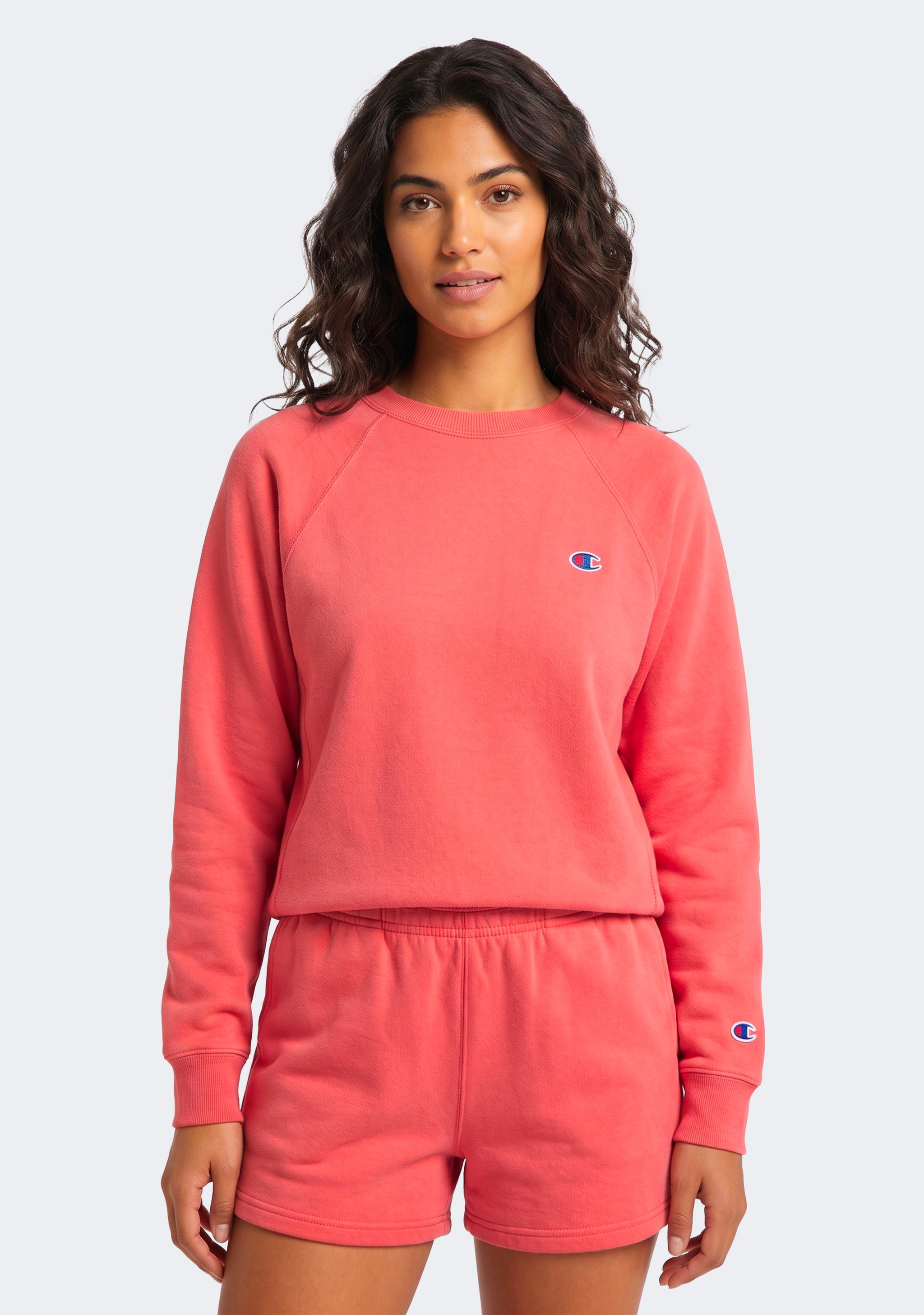 Champion Women's French Terry Script Crew