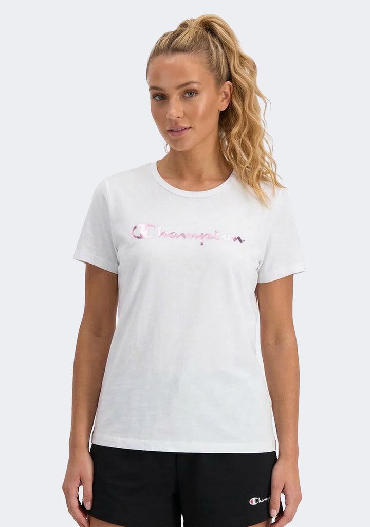 Champion Women's Foil Script Tee