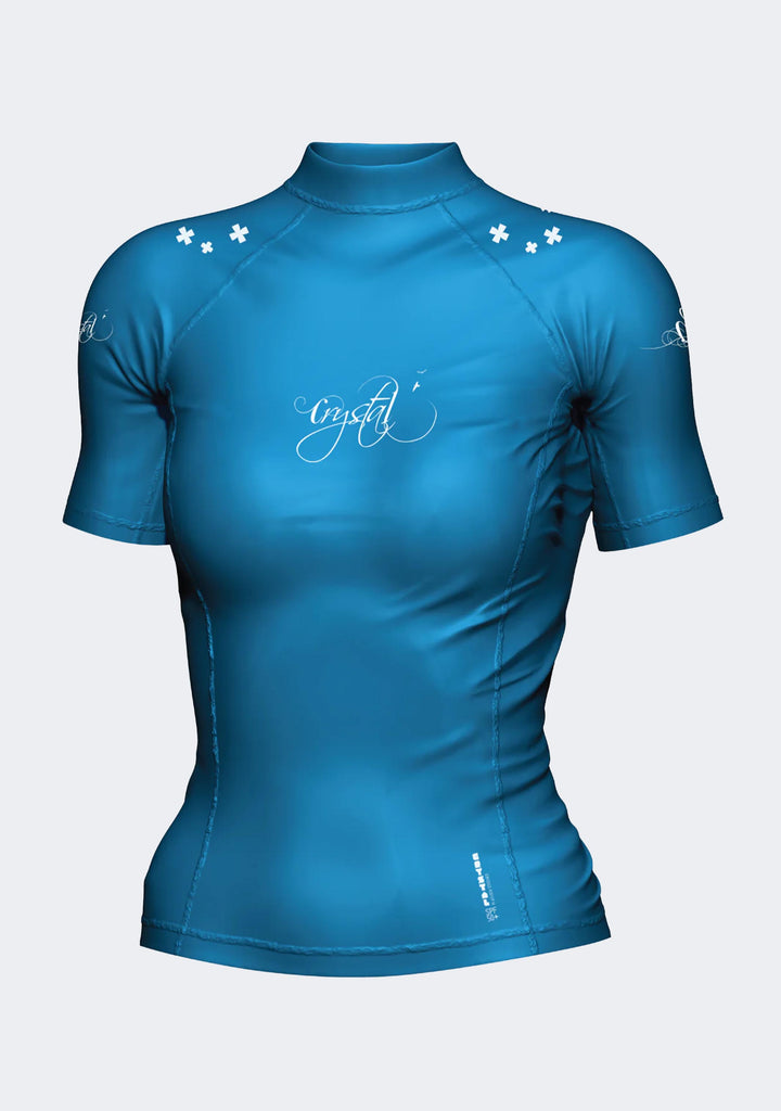 Crystal Women's  Short Sleeve Rash Top