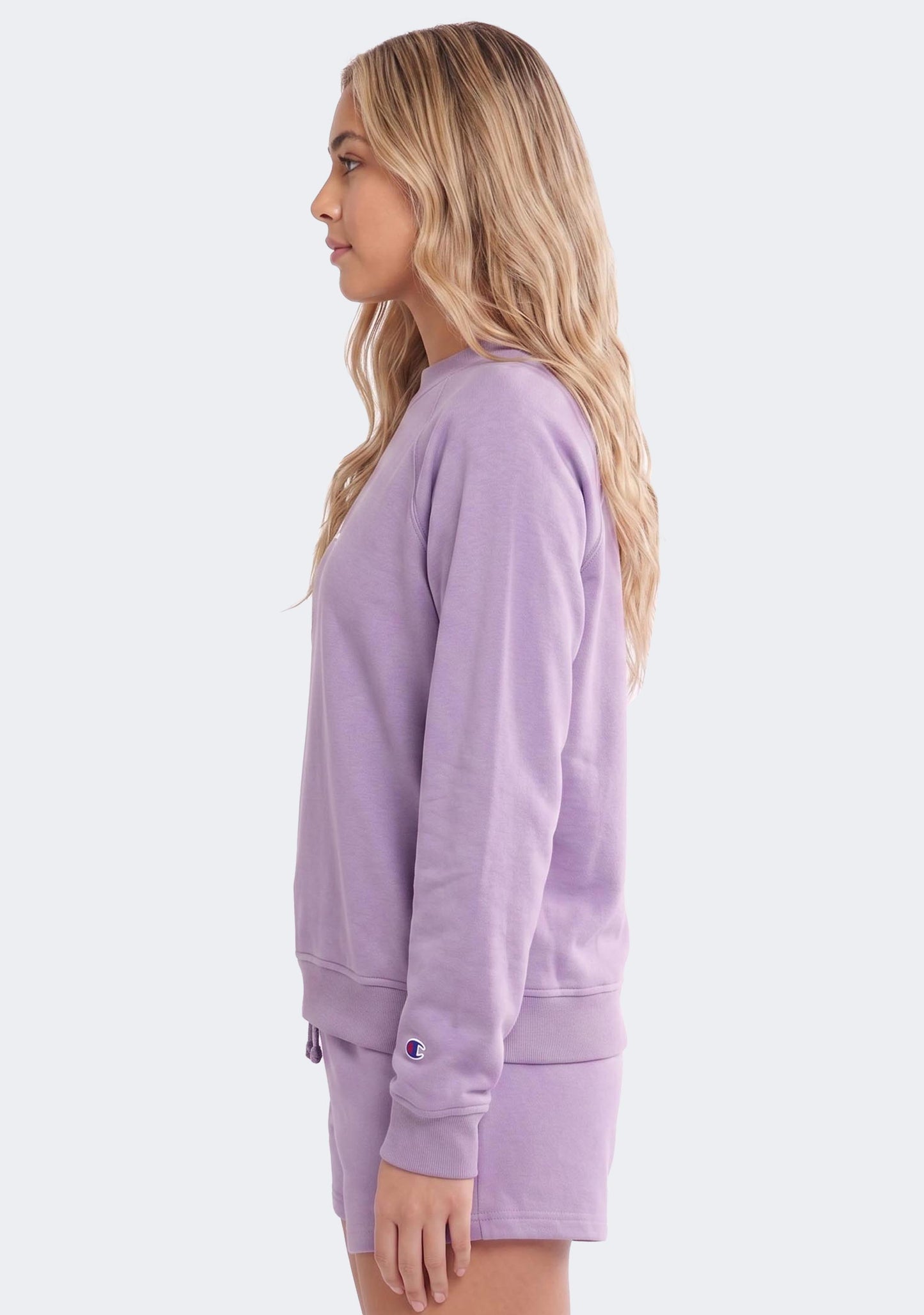 Champion Women's French Terry Script Crew