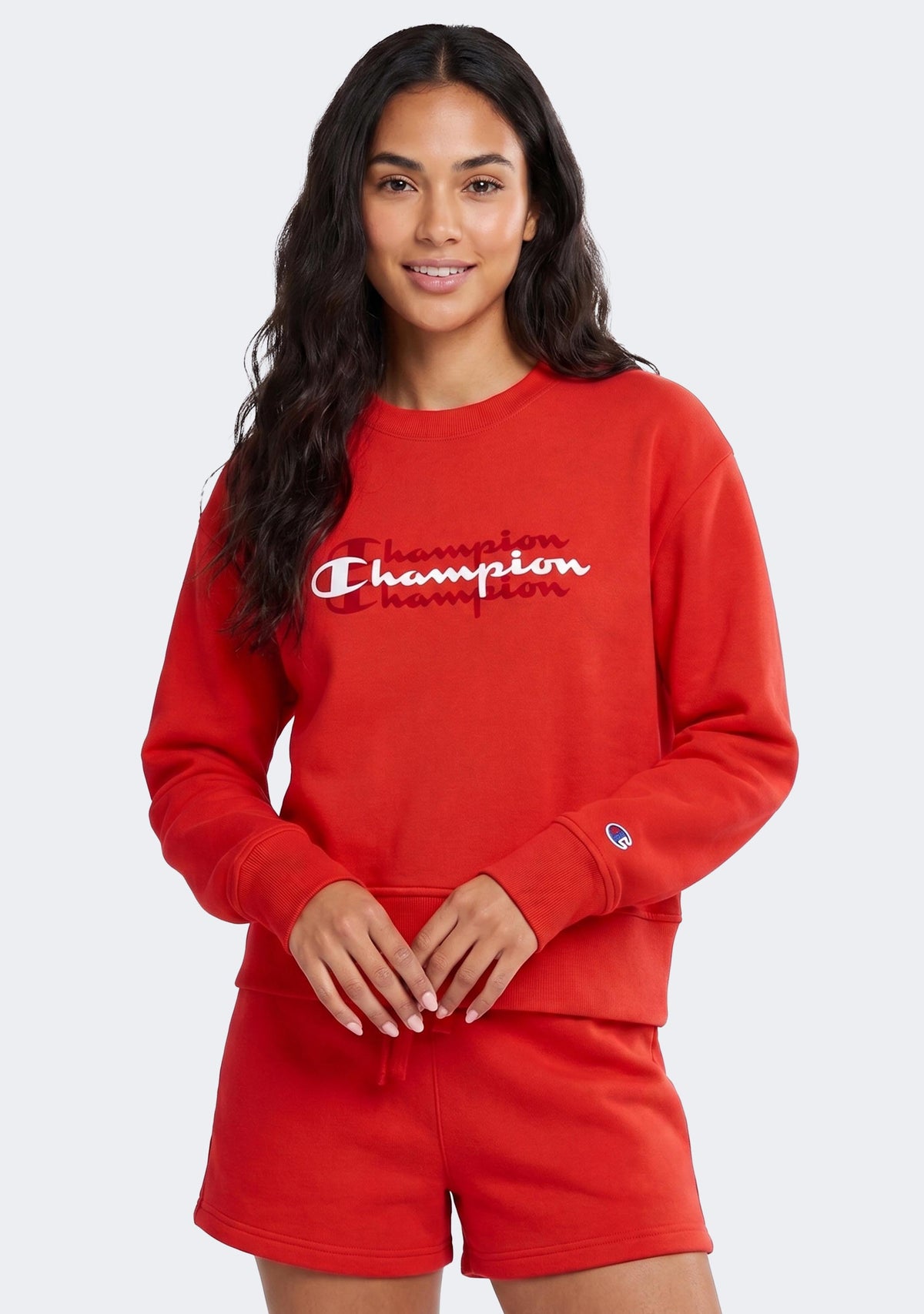 Champion Women’s Sporty Graphic Crop Crew