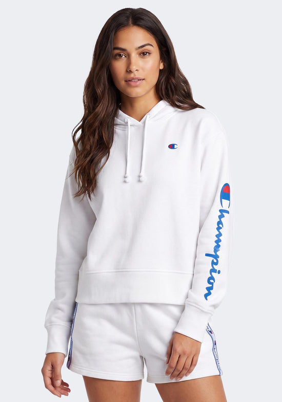 Champion Women’s Sporty Graphic Hoodie White