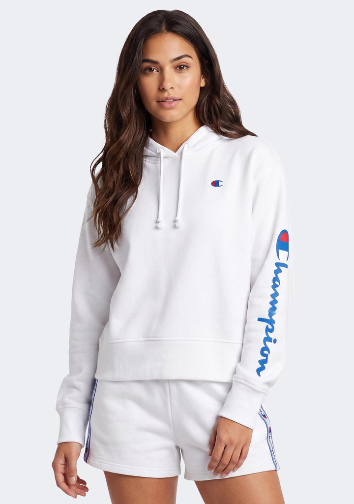 Champion Women’s Sporty Graphic Hoodie White