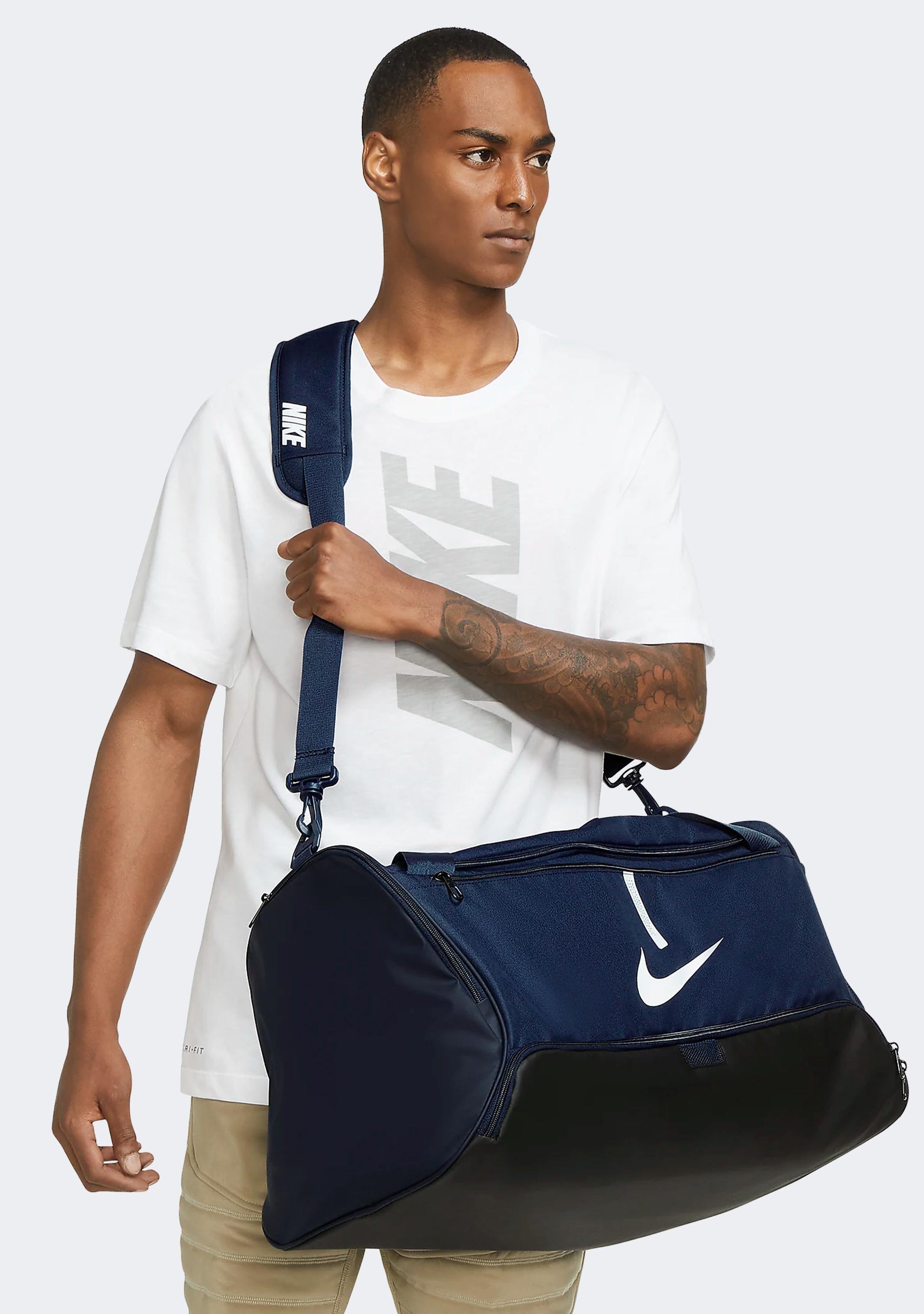 Nike Academy Team Football Duffel Bag Medium Navy - 60L