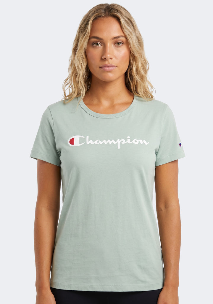 Champion Women's Short Sleeve Script Tee