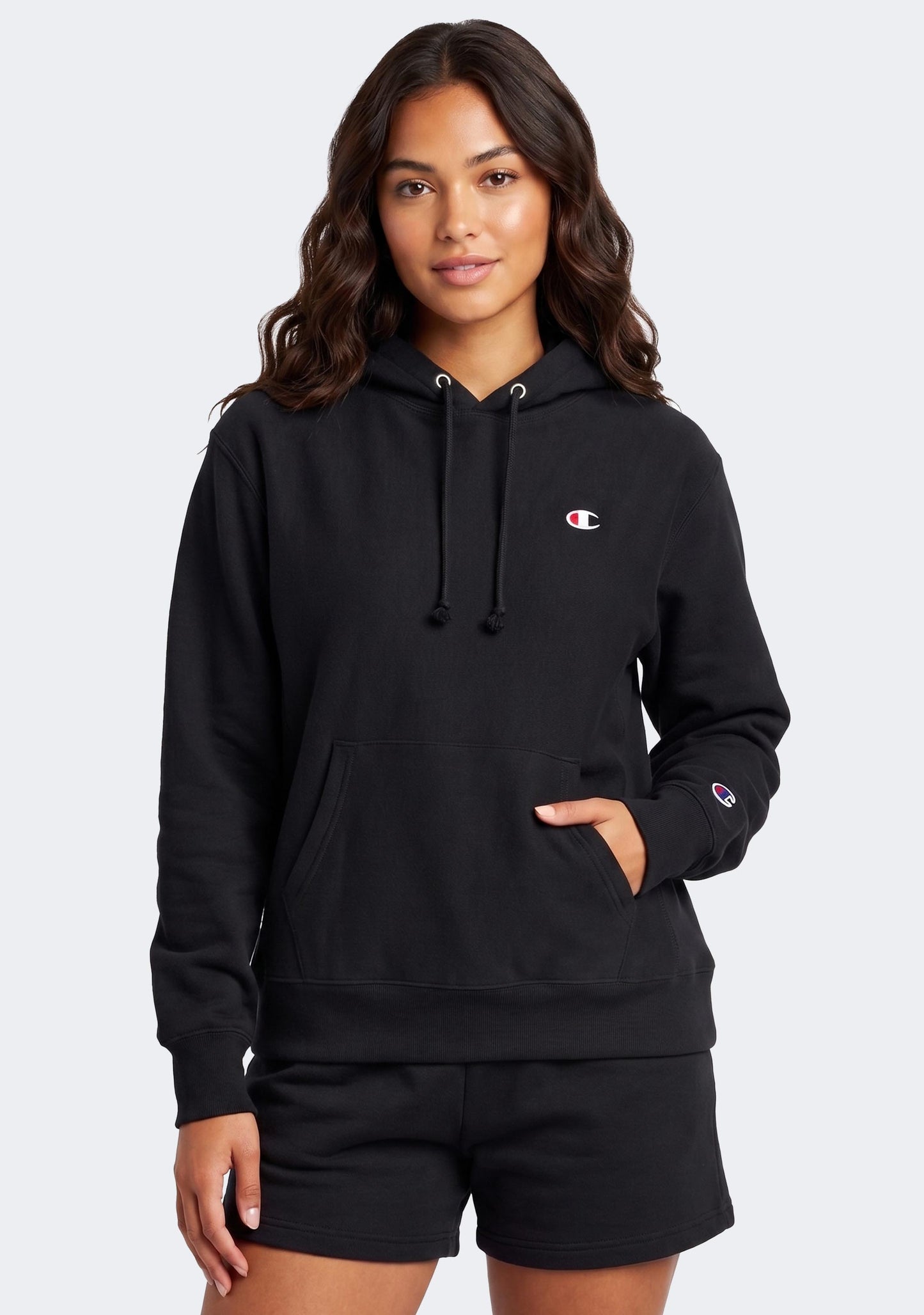 Champion Women's Reverse Weave Small C Logo Relaxed Hoodie