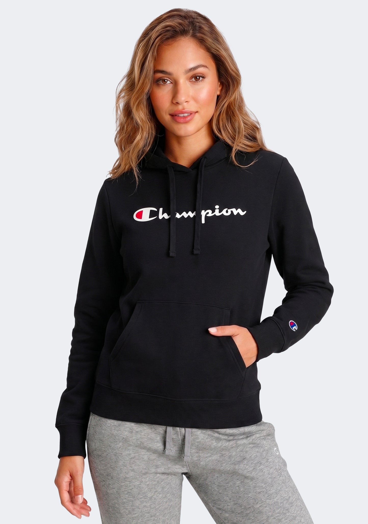 Champion Women’s Script Hoodie Black