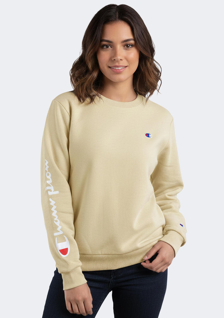 Champion Women's French Terry Script Crew