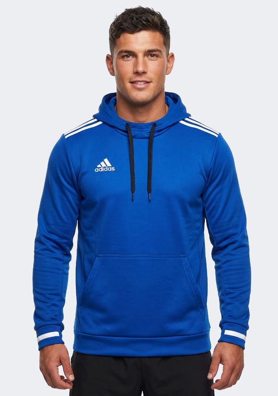 Adidas Men's Team 19 Pullover Hoodie Royal Blue/White