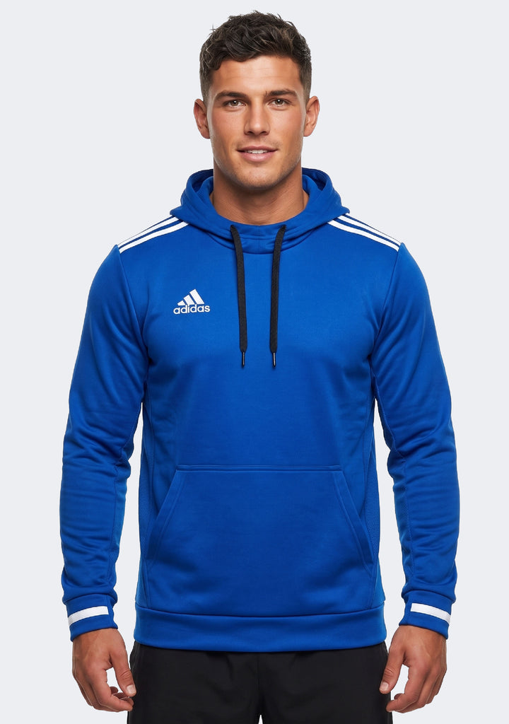 Adidas Men's Team 19 Pullover Hoodie Royal Blue/White