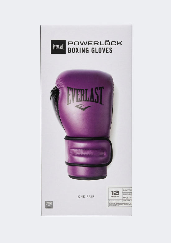 Everlast Powerlock2 Boxing Gloves 12oz Purple/Black