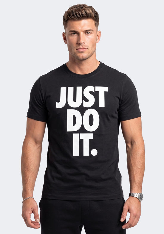 Nike Men's Sportswear “Just Do It.” T-Shirt Black/White