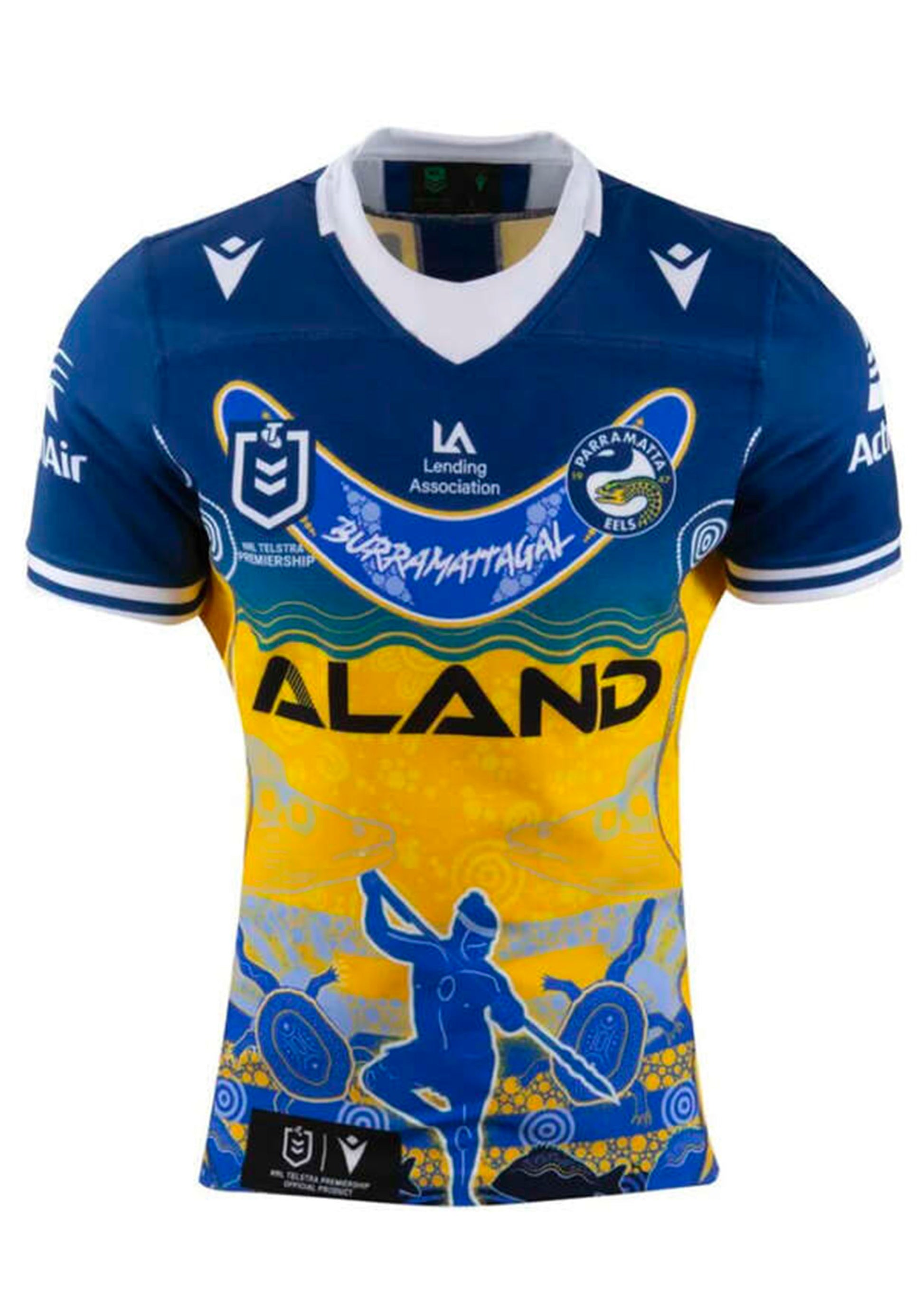Macron Parramatta Eels M23 Indigenous Shirt Replica Senior <BR> 58563315