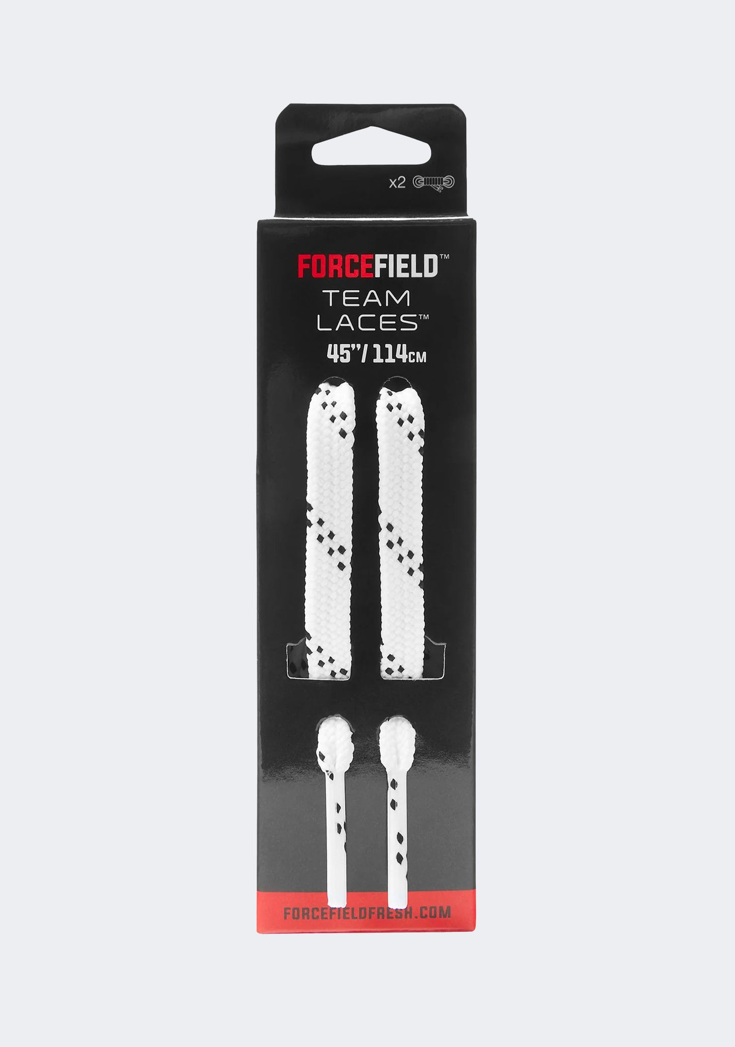 Forcefield Team Laces Speckled Flat 45”/114cm 2 Pack