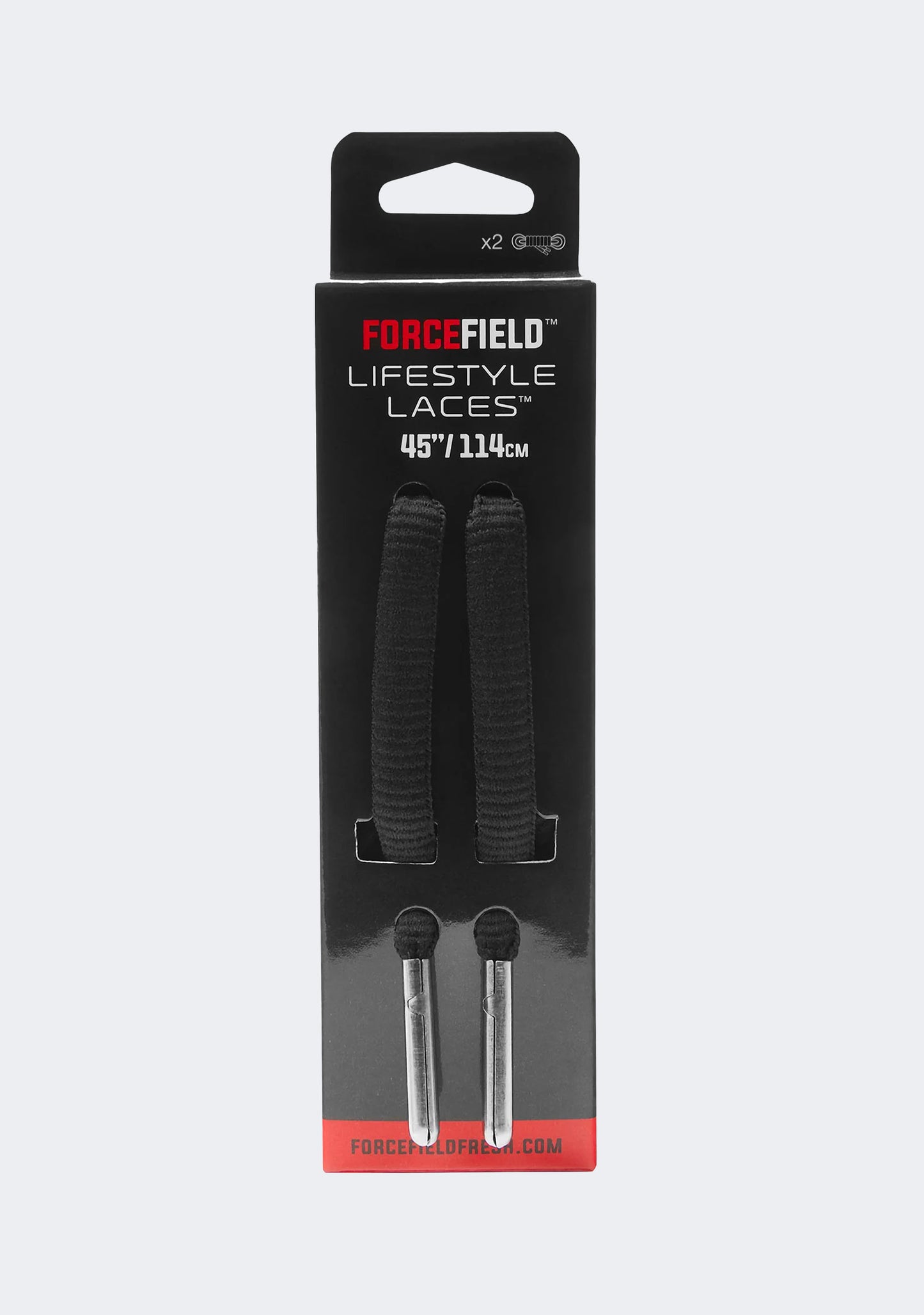 Forcefield Lifestyle Laces Thick Oval 45”/114cm 2 Pack