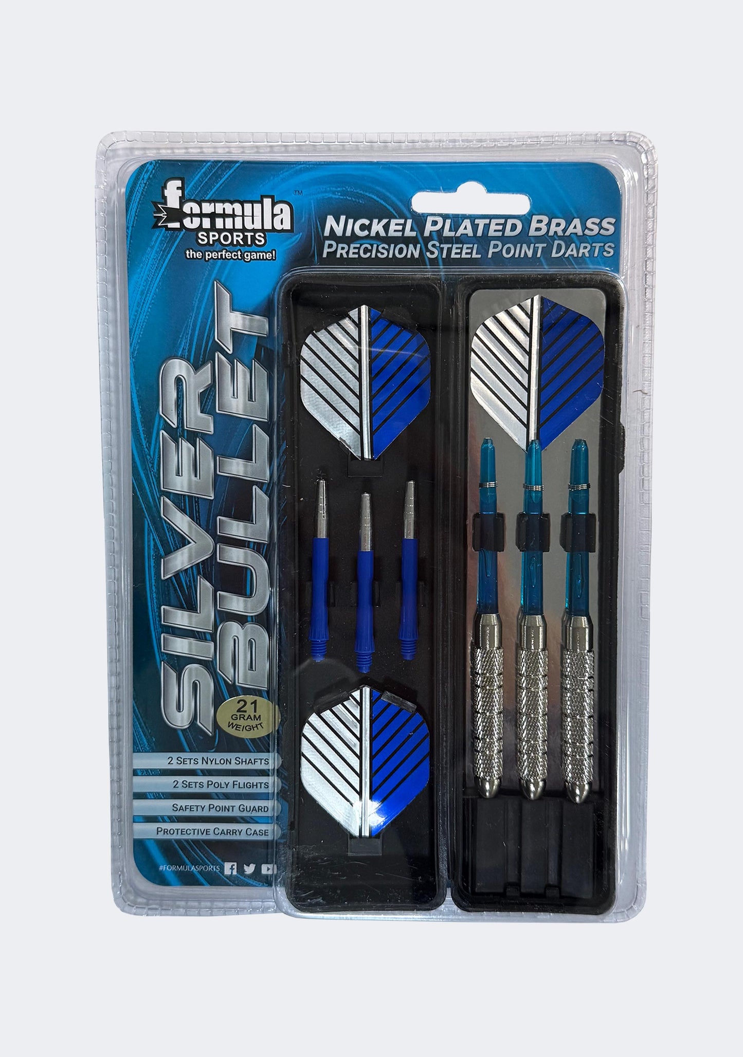 Formula Sports Silver Bullet Nickel Plated Brass Precision Steel Point Darts