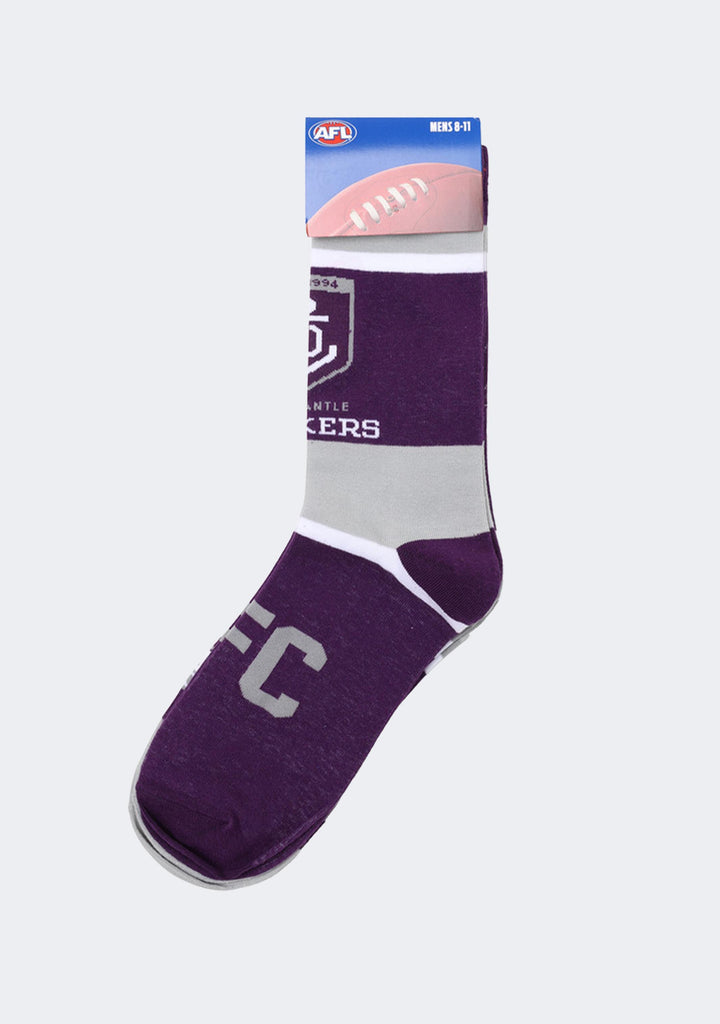 Fremantle Dockers Men's 2 Pack Socks